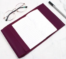 book jacket cover slipcase cow leather fit for 25.5x15cm customize purple W32