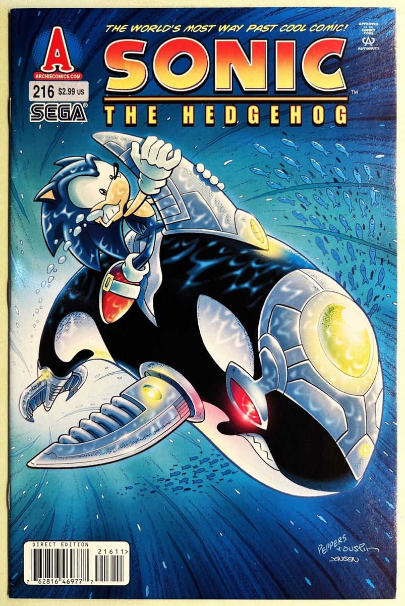 -SONIC The HEDGEHOG Comic Book #216 October 2010 SILVER HOG 1st Edit Bagged NM -SONIC The HEDGEHOG Comic Book #216 October 2010 SILVER HOG 1st Edit Bagged NM