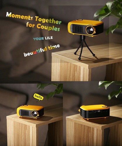 New A2000 Mini Projector 320x240 Pixels 800 Lumens Portable LED Home Multimedia - Picture 4 of 9