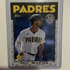 WIL MYERS 2021 Topps Update San Diego Padres 1986 Platinum Anniversary /70