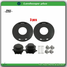 6 Spool + Cap For 25-2 FS 55 80 83 90 100 110 120 130 Trimmer Head Cover New