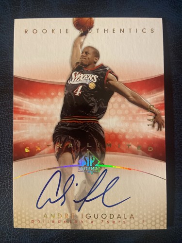 Andre Iguodala [Autograph Extra Limited] #179 card from 2004 SP Authentic