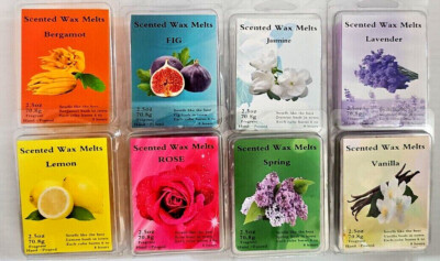Scented Blend Wax Melts 2.5 oz Choose Hand Poured Scents Each Cube Burns 6-8 Hrs
