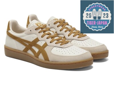 Onitsuka Tiger GSM 1183A353 134 Cream/Tan Presidio Unisex Tennis Type Shoes