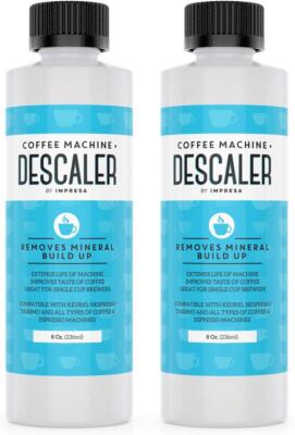 Descaler (2 Pack, 2 Uses Per Bottle) - Made In The USA - Universal Descaling Sol