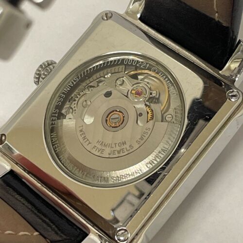 Hamilton Frank Lloyd 000221 Date Black Dial AT Mens Watch From JAPAN - Picture 9 of 12