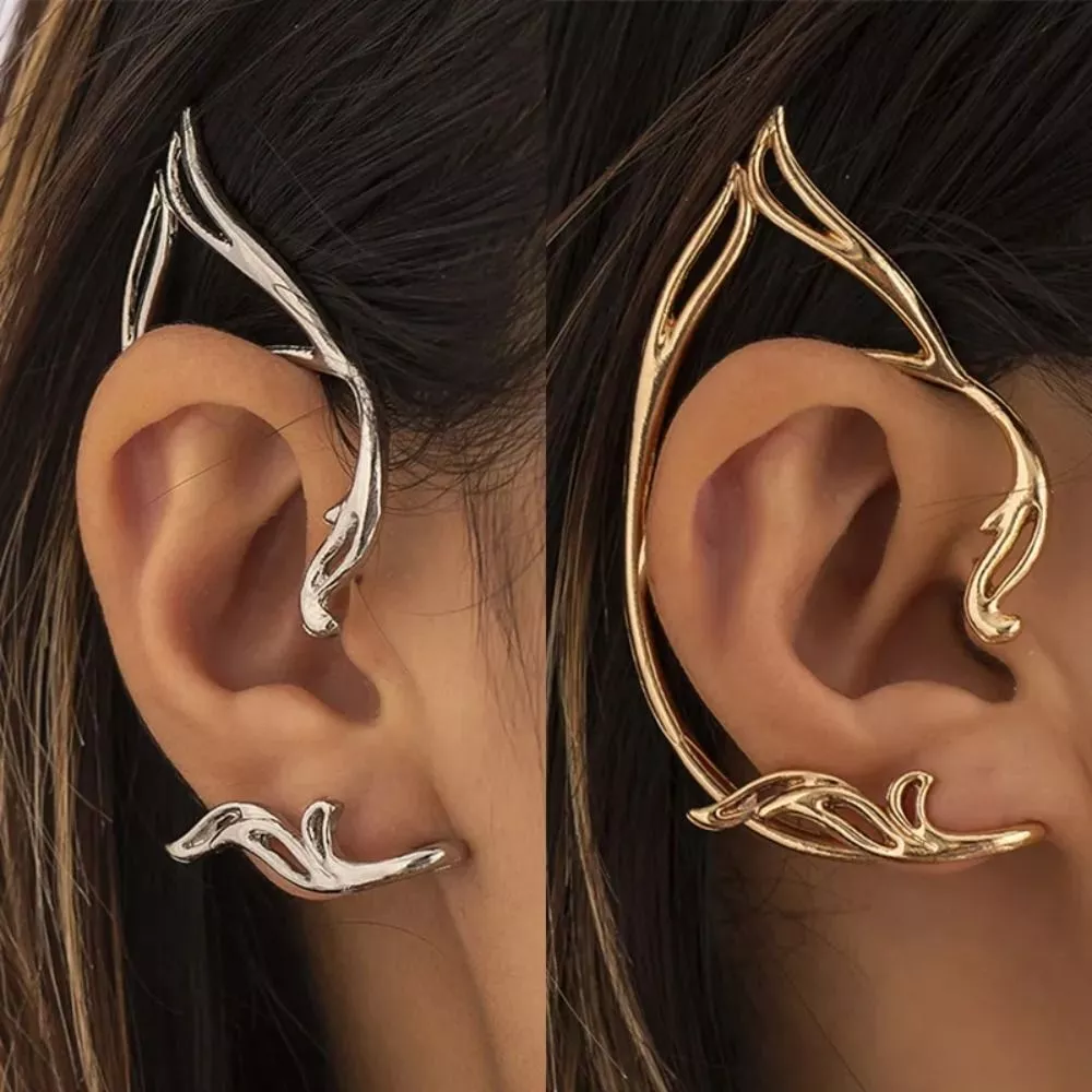 Ear Cuff Cat Ear Hollow Ear Clips Alloy Elf Ear Clip Cute Women