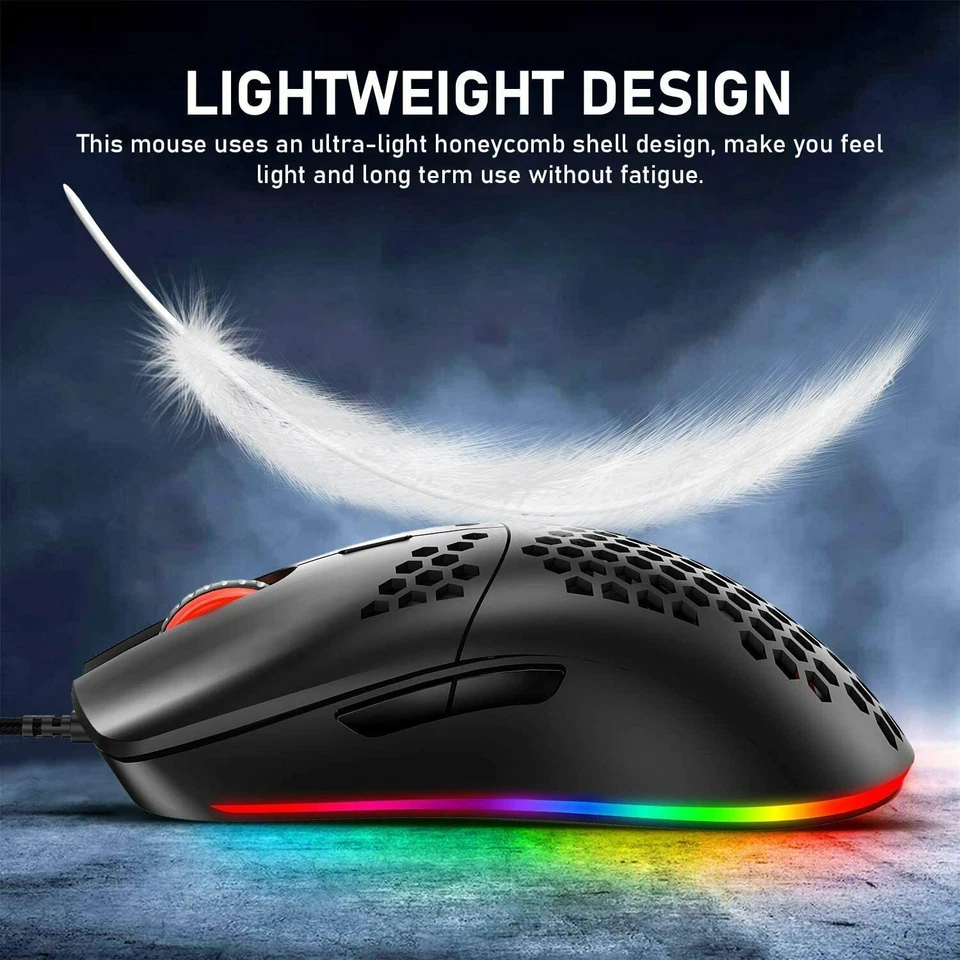  Bluetooth/USB-C Keyboard and RGB Mouse Set Mechanical Rainbow LED Gaming PC PS4 - Image 3 of 4