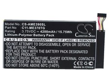 4200mAh 15.75Wh Battery for Asus ME370TG P/N: C11-ME370TG