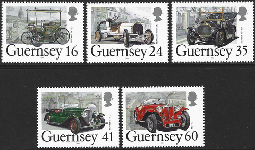 1994 Guernsey Sg 639/643 Centenary of First Car in Guernsey MNH