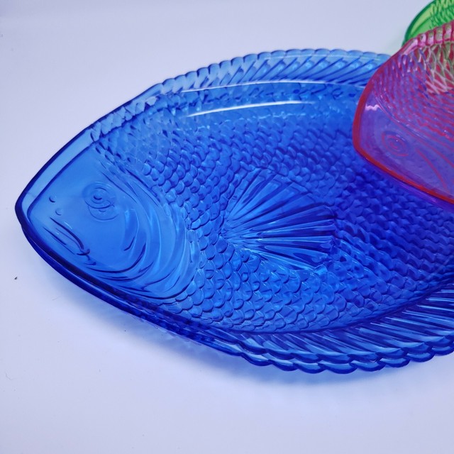 Set of Vintage Plasticware Fish Serving Trays eBay