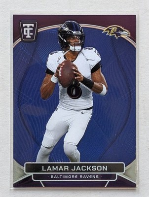 2024 Panini Totally Certified Lamar Jackson Mirror Platinum Blue /149 #7 Ravens