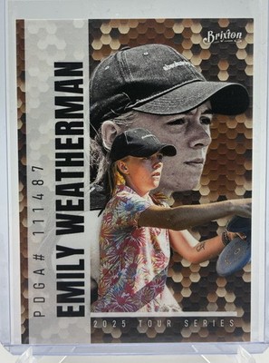 2025 Brixton Disc Golf Card Parallel Universe Emily Weatherman Snake Parallel 56