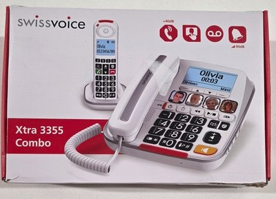 Swissvoice 3355 Big Button Phone Corded Cordless Combo Amplified