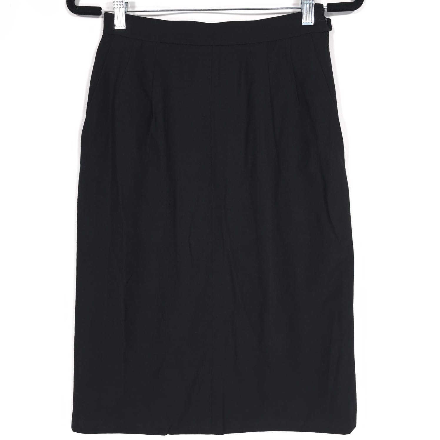 Gonna nera YVES SAINT LAURENT 100% LANA taglia 38 FRANCE MADE vintage Rive Gauche