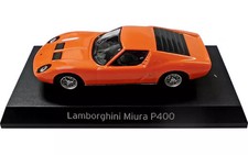 KYOSHO 1/64 Lamborghini Miura P400 Mini Car Orange Gray Model