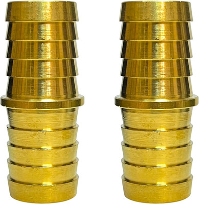 2PCS Brass 7/8'' Barb Hose Fitting Metals Splicer Mender Union Euqal Barbed Coupl