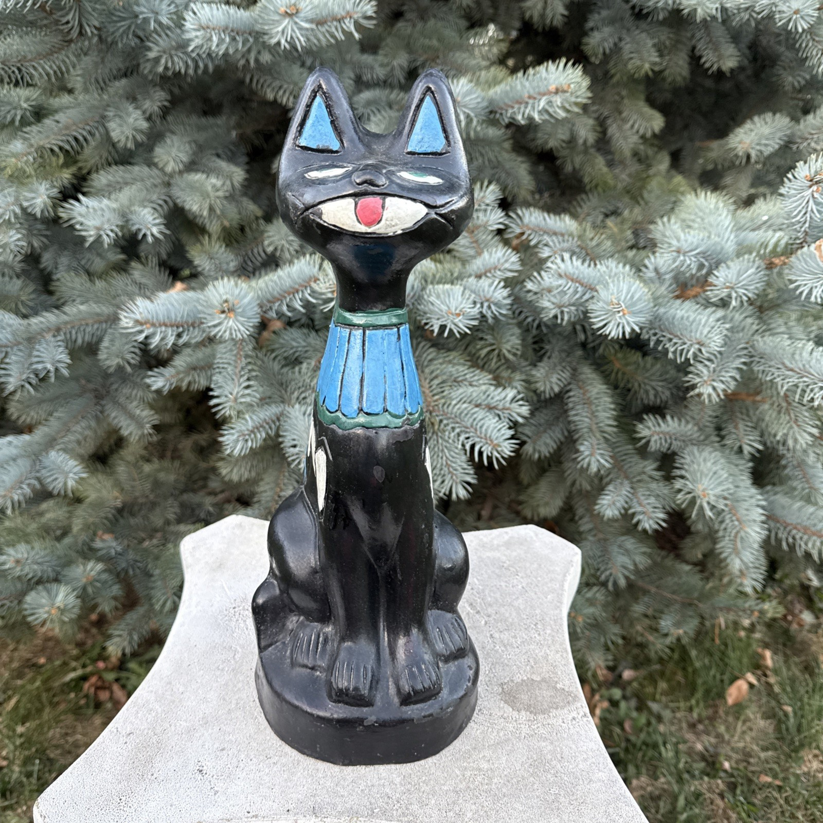 Vintage Manuel Felguerez Mid Century Modern Abstract Cat Art Sculpture 12 inches