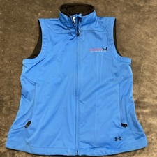 Under Armour Golf Vest Womens Blue Lake Placid Adirondacks Full Zip