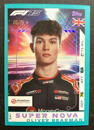 Oliver Bearman #347 2025 Topps F1 Turbo Attax card