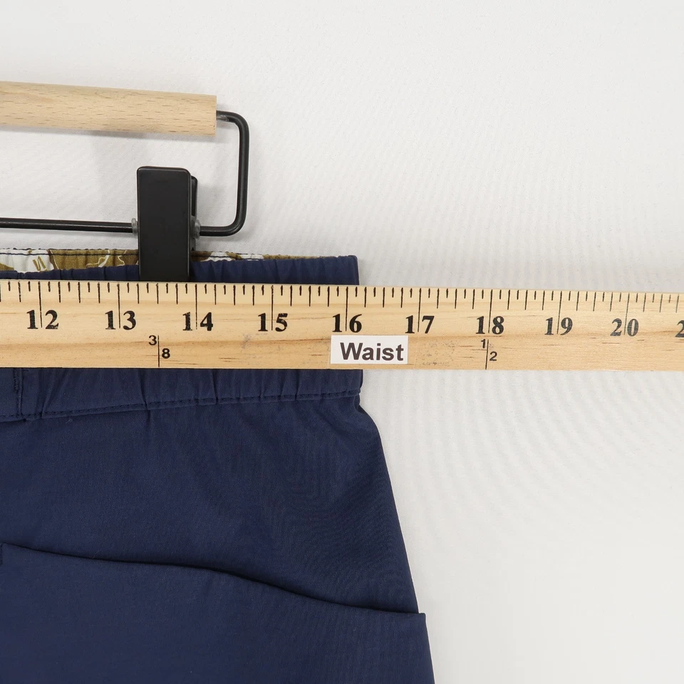 Pantalones Cortos La Sportiva Talus Para Hombre M Azul Marino Amarillo Elástico Cordón Senderismo Foto 4 de 4