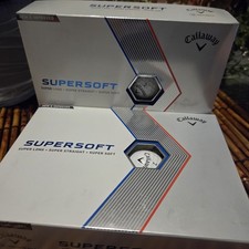 One Dozen Callaway Supersoft 2023 Golf Balls White Pack of 12 Super Soft Lot