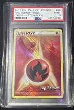 2011 Pokemon Call of Legends Fire Energy Holo #89 Cross-Hatch Play! PSA Mint 9 on eBay