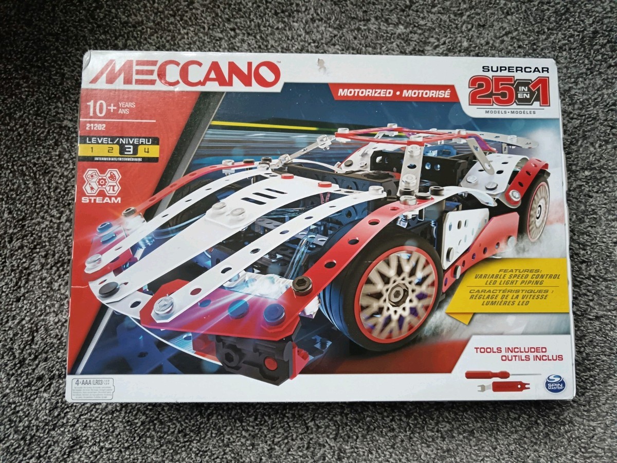Meccano Kit Meccano 25 Multi Model Supercar Meccano 25 Motorized