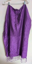 Pashmina Purple 70  Pashmina Wool 30 Silk Wrap Shawl Elegant Versatile