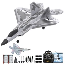 CKYSCHN F22 Remote Control Airplane - 4 Channel Fighter RC Plane for Beginner...