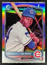 2025 Bowman Draft Lou Brock Retrofractor Variation #BD-202 Cubs