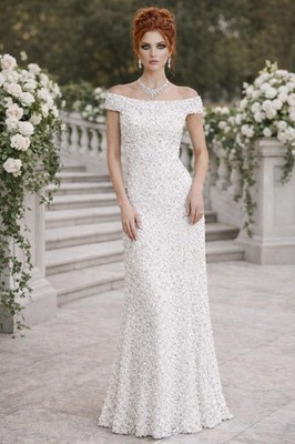 Adrianna Papell Ivory Gown Beaded Off Shoulder Wedding Luxe Gala Train Sz 8 | eBay Adrianna Papell Ivory Gown Beaded Off Shoulder Wedding Luxe Gala Train Sz 8 | eBay