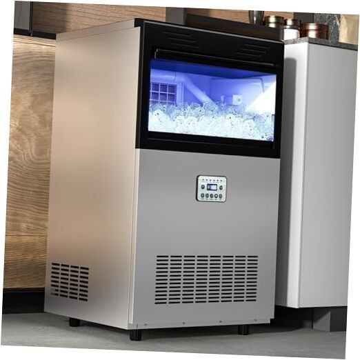 Under Counter Ice Maker Machine 132lbs, ETL & DOE Certificated 132 LBS