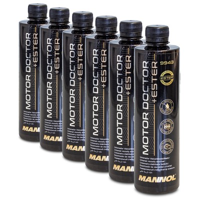 MANNOL Motor Doctor Ester Motoröl-Additiv Verschleißschutz, 6x450 ml