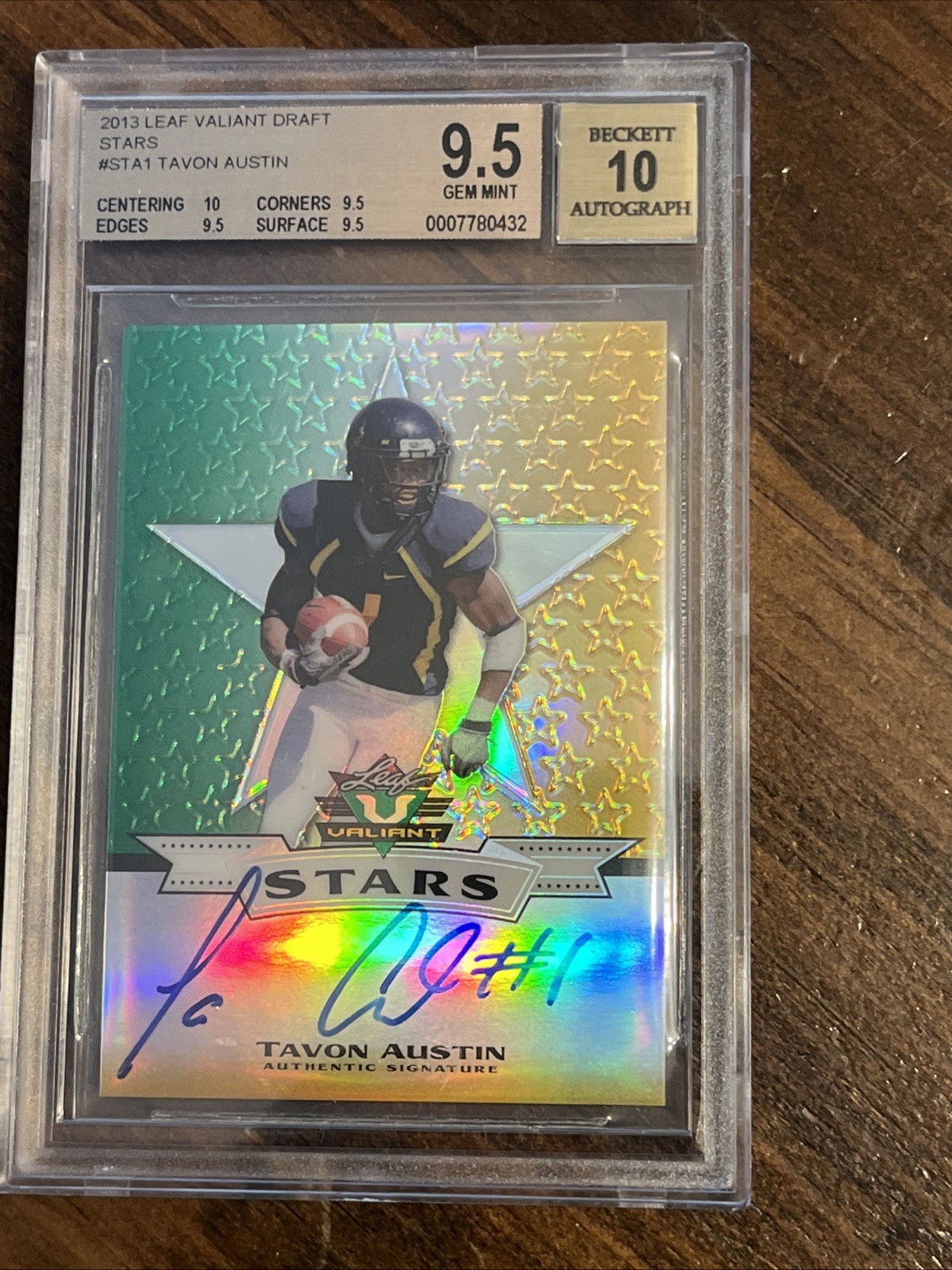 Tavon Austin Leaf Valiant Stars #STA1 Autograph