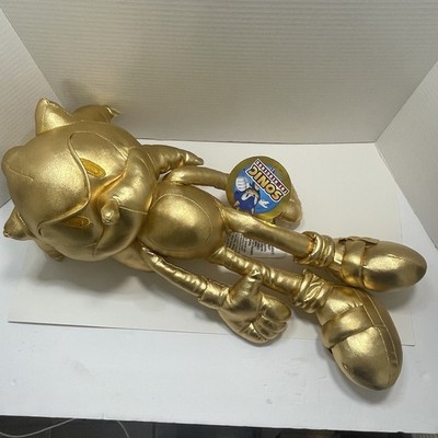 NEW Sonic The Hedgehog 21  Gold Metallic Collectible Pillow Buddy By SEGA