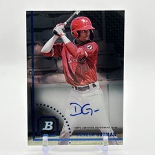 Denzer Guzman 2022 Bowman Heritage Chrome Auto Autograph Card #CPA-DG