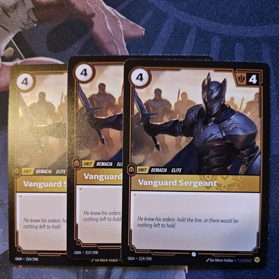 Riftbound OGN219 - Vanguard Sergeant - Common - Origins-Playset-3x