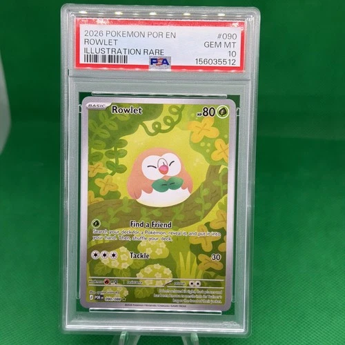 Rowlet Illustration Rare 090/088 Perfect Order PSA 10 GEM MINT 2026