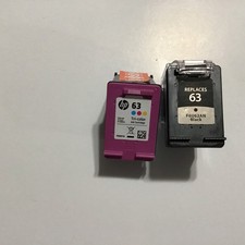 HP 63 Black and Tri-Color Ink Cartridge 2 Pack L0R46AN 140 