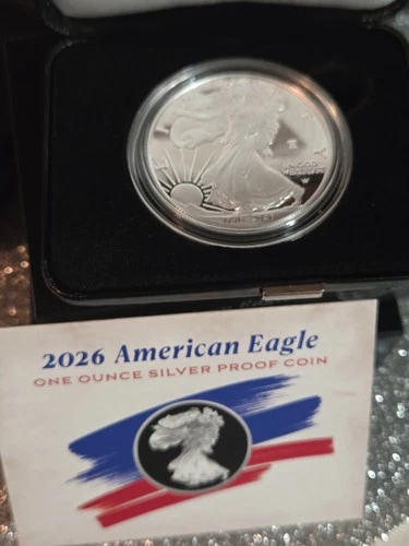 1776-2026 W Proof American Silver Eagle 1 oz ASE Dual Date Privy w/OGP in Hand!