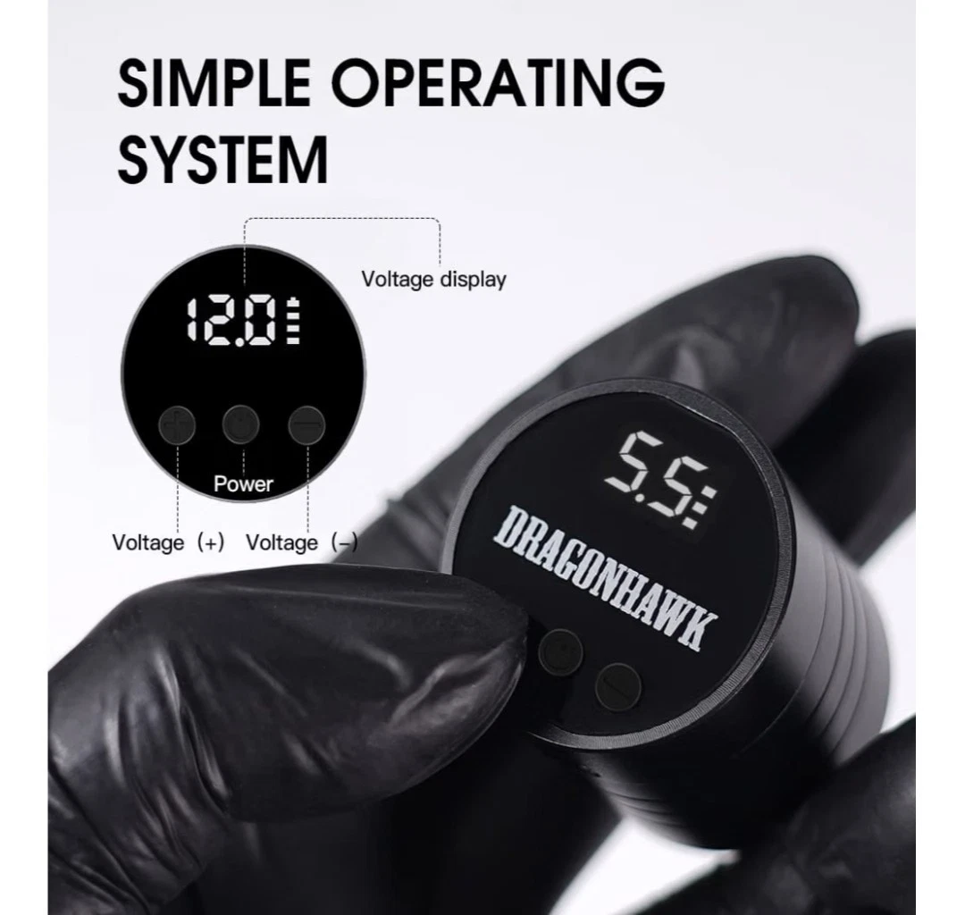 Dragonhawk S6 Pro Wireless Tattoo Gun Kit for Beginners Ultra Lightweight 3.3oz  image 5