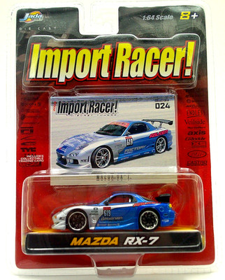 Jada Toys Mazda RX-7 Contemporary Manufacture Diecast Cars, Trucks