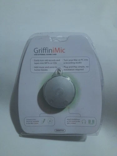 Griffin iMic 2004 USB External Sound Card MAC or PC T3041LL A New Sealed