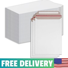 Rigid Mailers 9x12 Inch 100 PCS White Lightweight TearResistant Photo