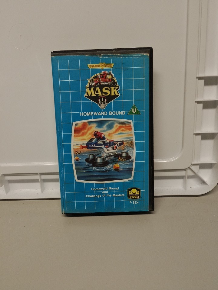 VHS PAL Cartoons TV Series MASK Homeward Bound 1987 audio in English genuine