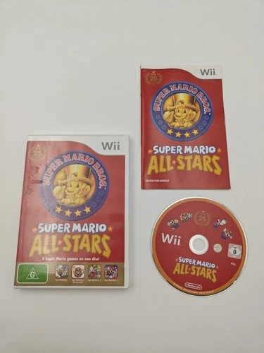 Super Mario All-Stars 25th Anniversary Nintendo Wii Game Tested w/ Manual