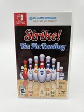 Strike Ten Pin Bowling Nintendo Switch Replacement Case Only NO GAME