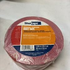 Shur Tape 1.88" x 60yd 9mm Thick Red Duct Tape, USA MADE