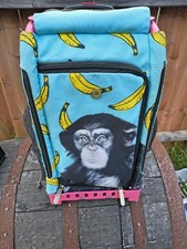 ZUCA Monkey Business Insert Bag and Hot Pink Frame Rolling Bag Wheeled